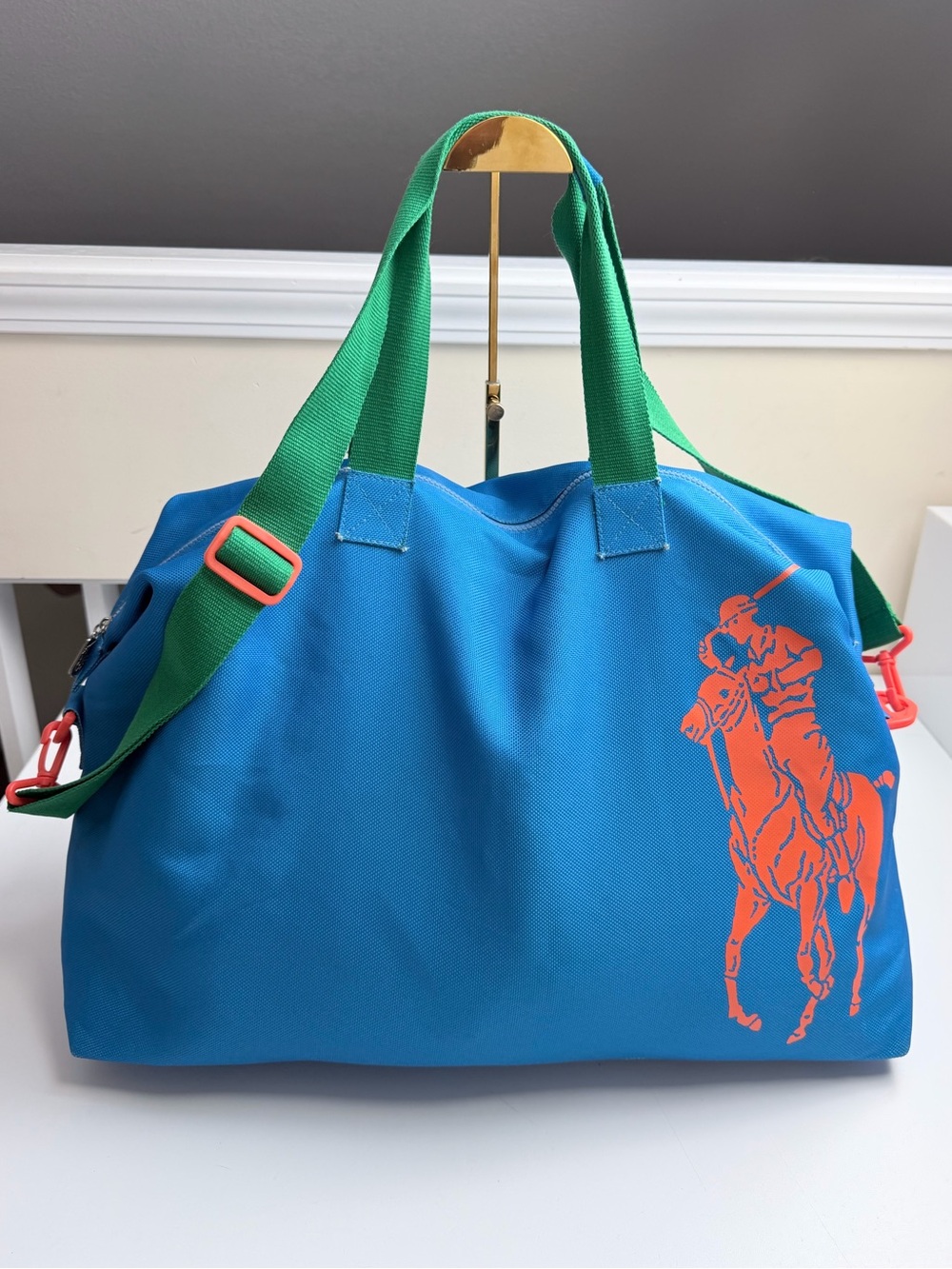 Rare Polo Ralph Lauren Big Pony Duffel Bag Branded SAMPLE